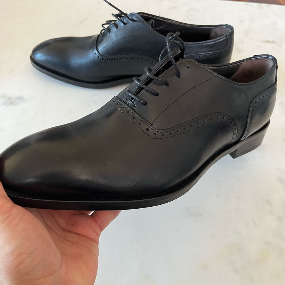 To Boot New York Black Lucerne Leather Oxford
